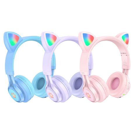 HOCO W39 Kids Cat Ear Wireless Headphones XD21