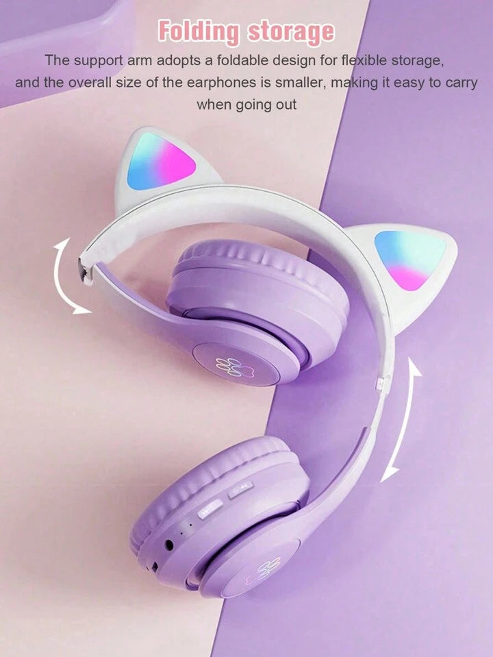 HOCO W42 Bluetooth Cat Light Up Headphones XD21