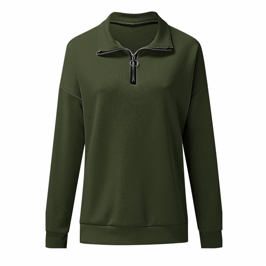Half Zipper Long Sleeve Jacket XD21