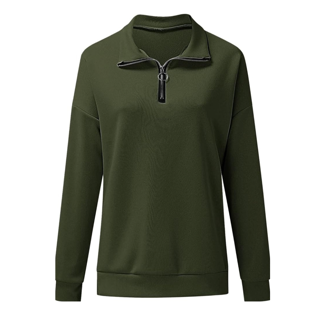 Half Zipper Long Sleeve Jacket XD21