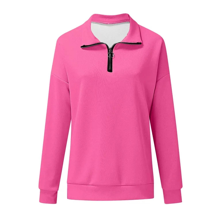 Half Zipper Long Sleeve Jacket XD21