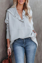 Half open button pocket hooded jacket XD21