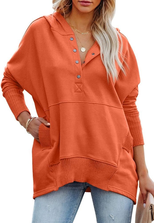 Half open button pocket hooded jacket XD21