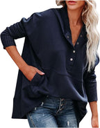 Half open button pocket hooded jacket XD21