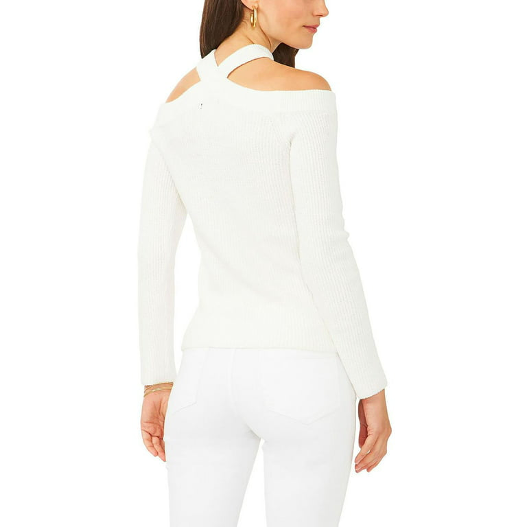 Halter Neck Off Shoulder Long Sleeve Sweater XD21