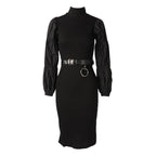 High Neck Winter Bodycon Dress - XD21