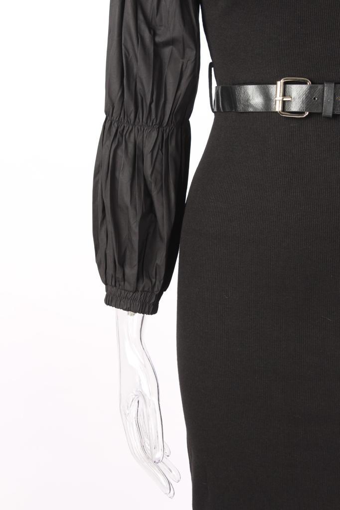 High Neck Winter Bodycon Dress - XD21