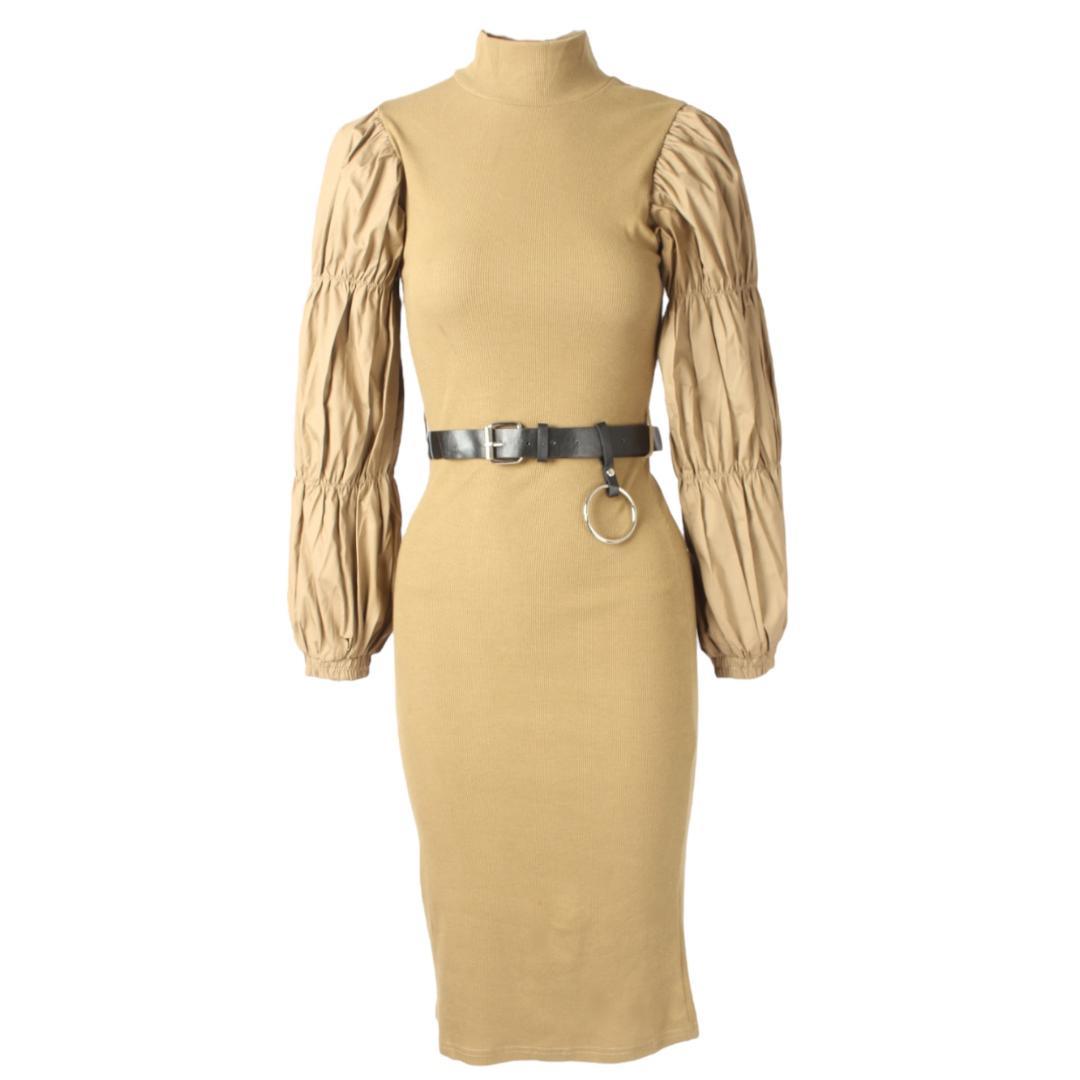 High Neck Winter Bodycon Dress - XD21