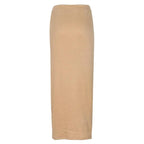 High Waist Button Bodycon Maxi Skirt - XD21