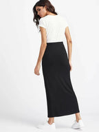 High waisted Maxi Bodycon Skirt XD21