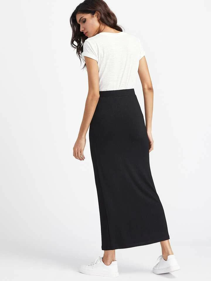 High waisted Maxi Bodycon Skirt XD21