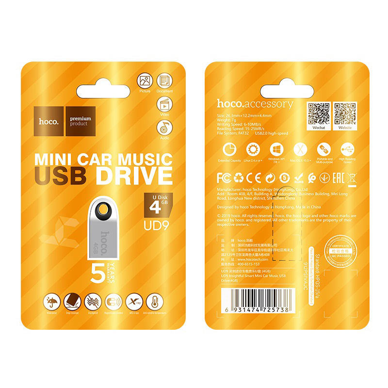 Hoco Mini Car USB Drive XD21