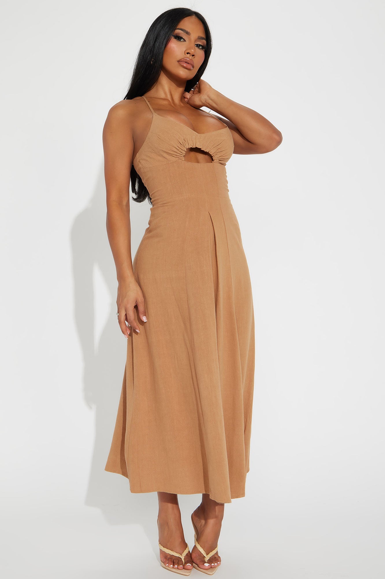 Hollow Out Spaghetti Maxi Dress XD21