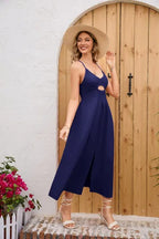 Hollow Out Spaghetti Maxi Dress XD21