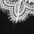 Hoodie Lace Sweatshirt Long Sleeve Pullover Top XD21