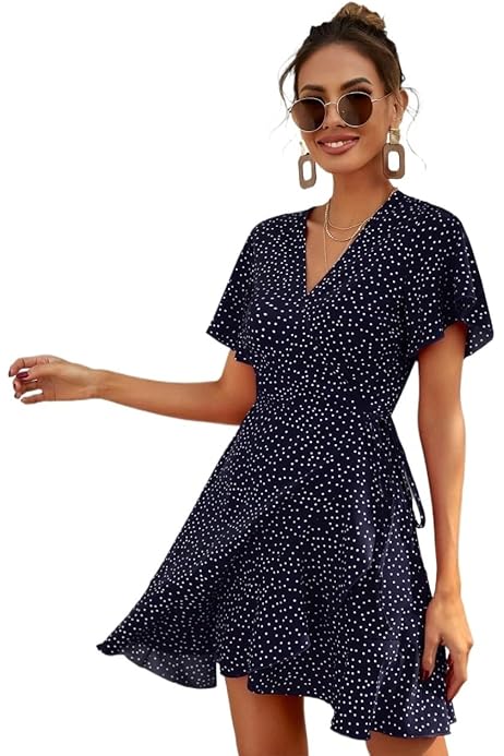 Polka Dot Thin Short Mini Dress