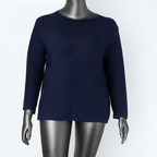 Boatneck Long Sleeve Jersey Sweater