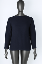 Boatneck Long Sleeve Jersey Sweater