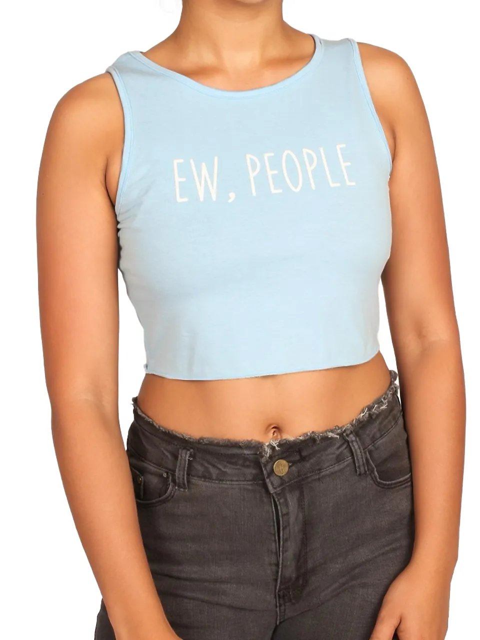 Letter Graphic Tank Crop Top