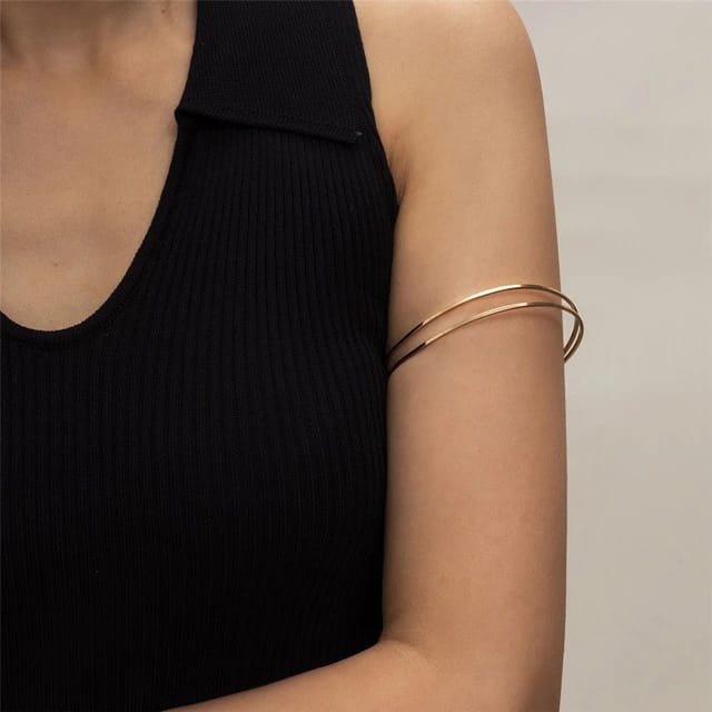Simple Double Joint Arm Cuff Bangle