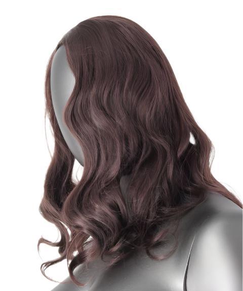 Sleek Medium Length Wavy Wig