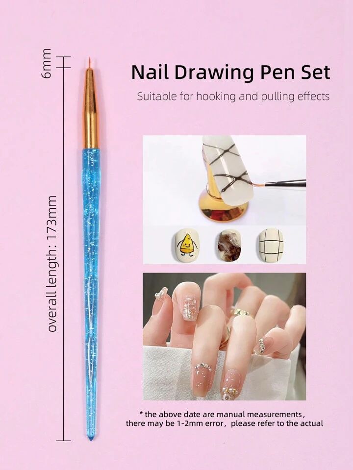 Precision Nail Art Brush Set - Master Intricate Nail Designs with Professional Tools!