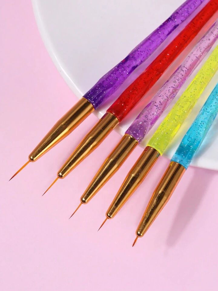 Precision Nail Art Brush Set - Master Intricate Nail Designs with Professional Tools!