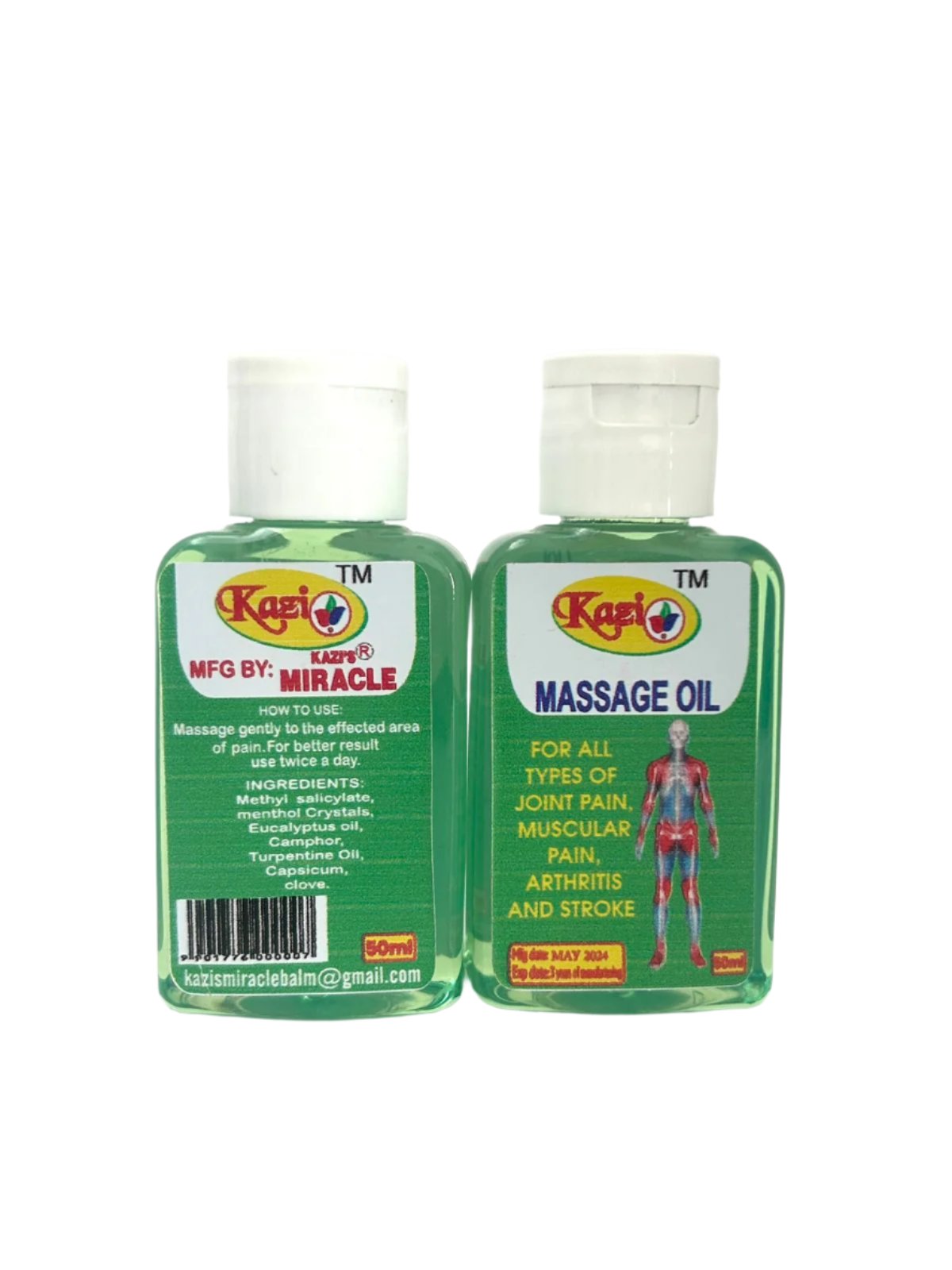 KAZI Herbal Massage Oil 50ml - Relax and Rejuvenate with Herbal Healing!