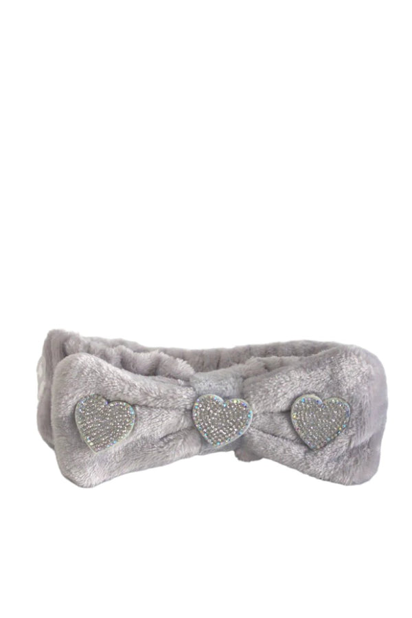Facial Headband with Hearts – Soft & Stylish for Skincare Routines
