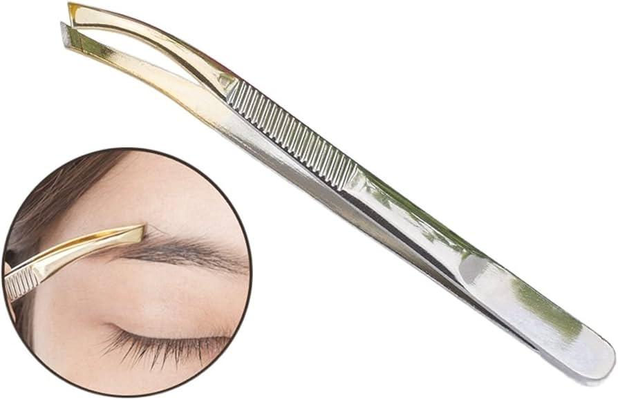 Angled Eyebrow Tweezers – Precision Hair Removal Tool