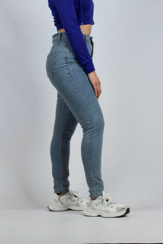 Classic High-Waisted Skinny Denim Jeans - XD87