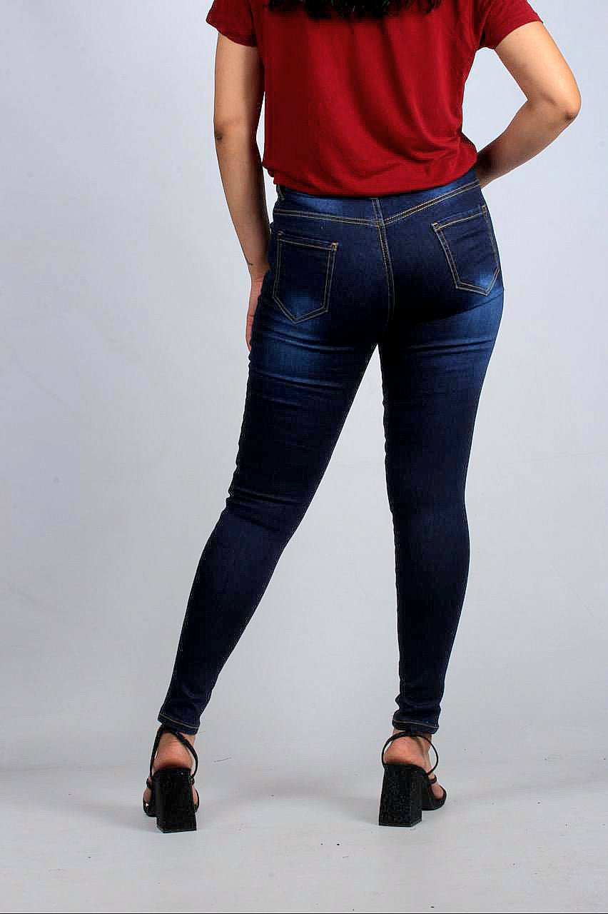 Denim Navy Blue Skinny Jeans K2024