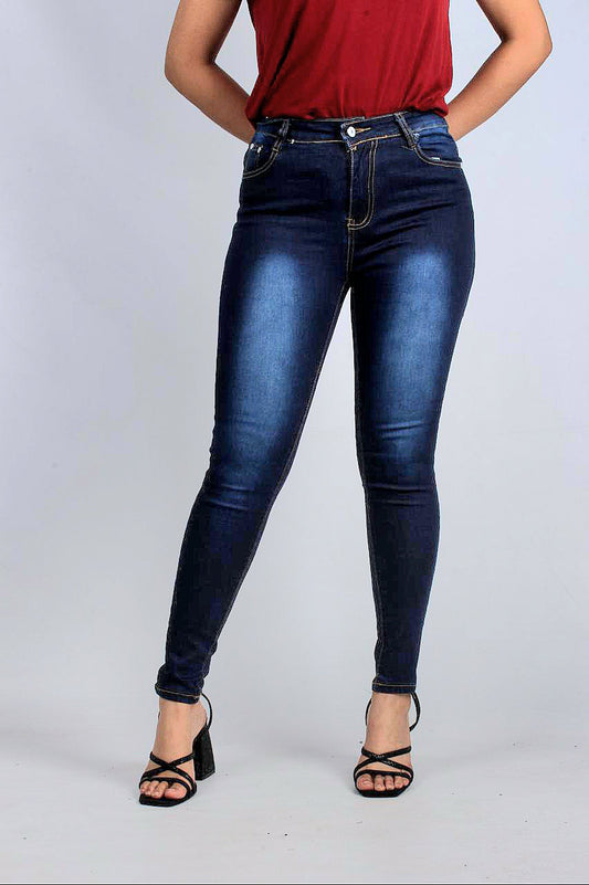 Denim Navy Blue Skinny Jeans K2024
