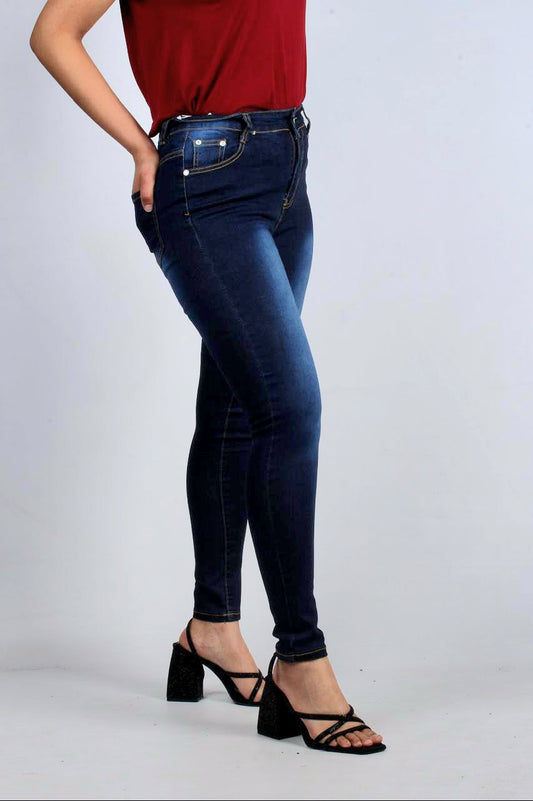 Denim Navy Blue Skinny Jeans K2024