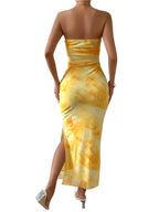 Strapless Ombre Bodycon Dress - Chic & Trendy Look for Any Event