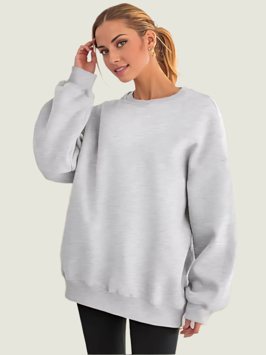 Classic Crewneck Sweatshirt  - Casual Pullover