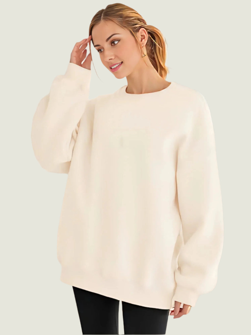 Classic Crewneck Sweatshirt  - Casual Pullover