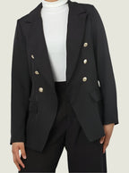 Double-Breasted Tailored Blazer – Women’s Formal & Casual Jacket