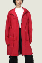 Lightweight Zip-Up Windbreaker Jacket with Drawstring Waist
