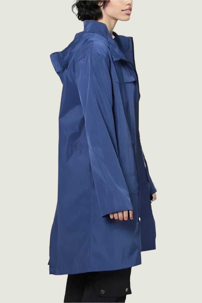 Lightweight Zip-Up Windbreaker Jacket with Drawstring Waist