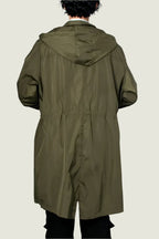 Lightweight Zip-Up Windbreaker Jacket with Drawstring Waist