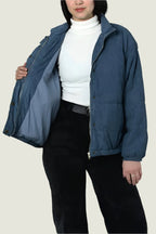 Quilted Corduroy Puffer Jacket Curve for Winter