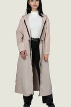 Long Hooded Windbreaker Coat –  Lightweight Jacket