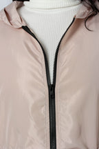 Long Hooded Windbreaker Coat –  Lightweight Jacket
