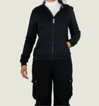 Classic Zip-up  Hoodie With Drawstring Hood