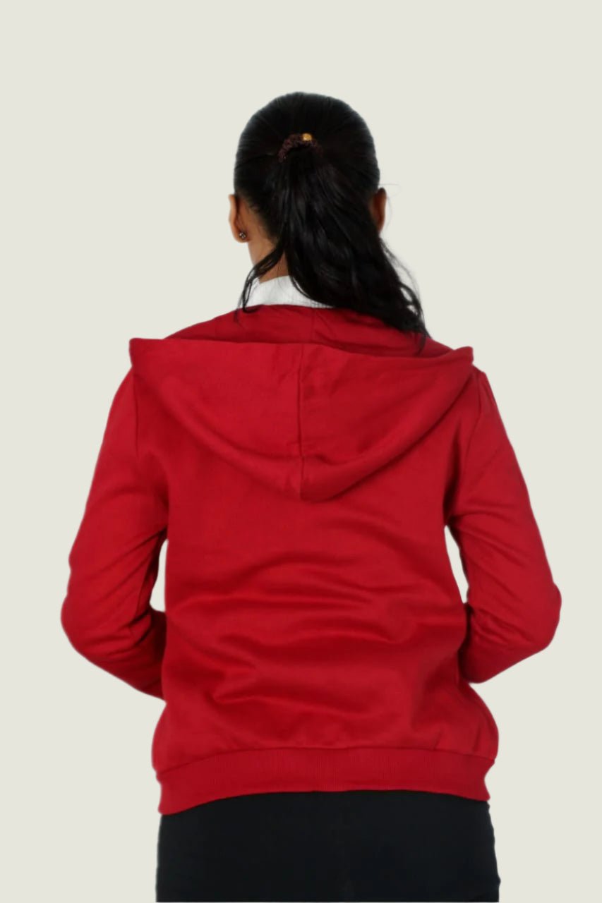 Classic Zip-up  Hoodie With Drawstring Hood
