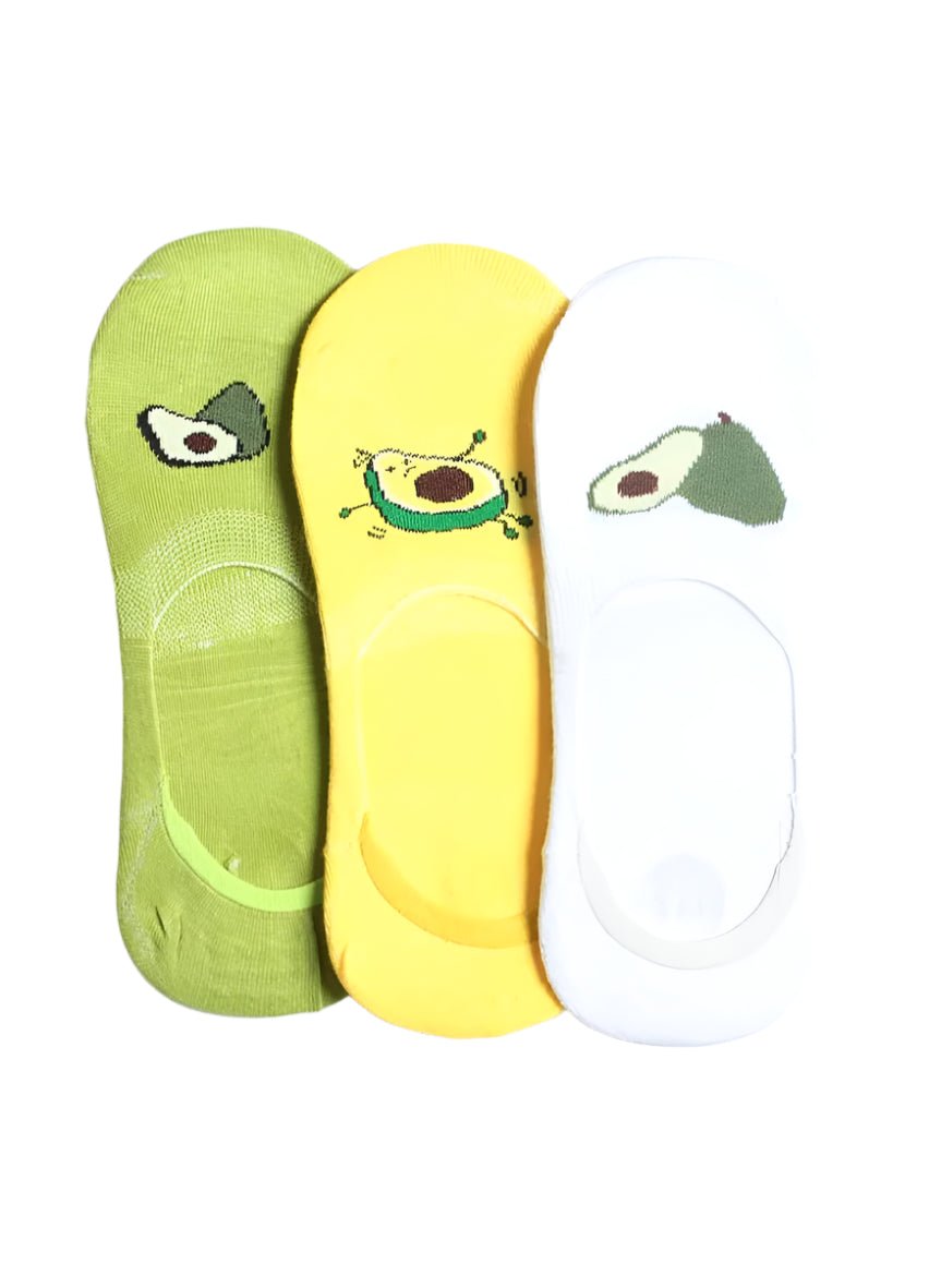 Stylish Fruit Pop Invisible Socks 3Pairs