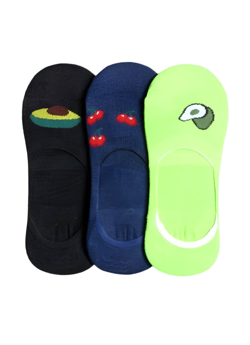 Stylish Fruit Pop Invisible Socks 3Pairs