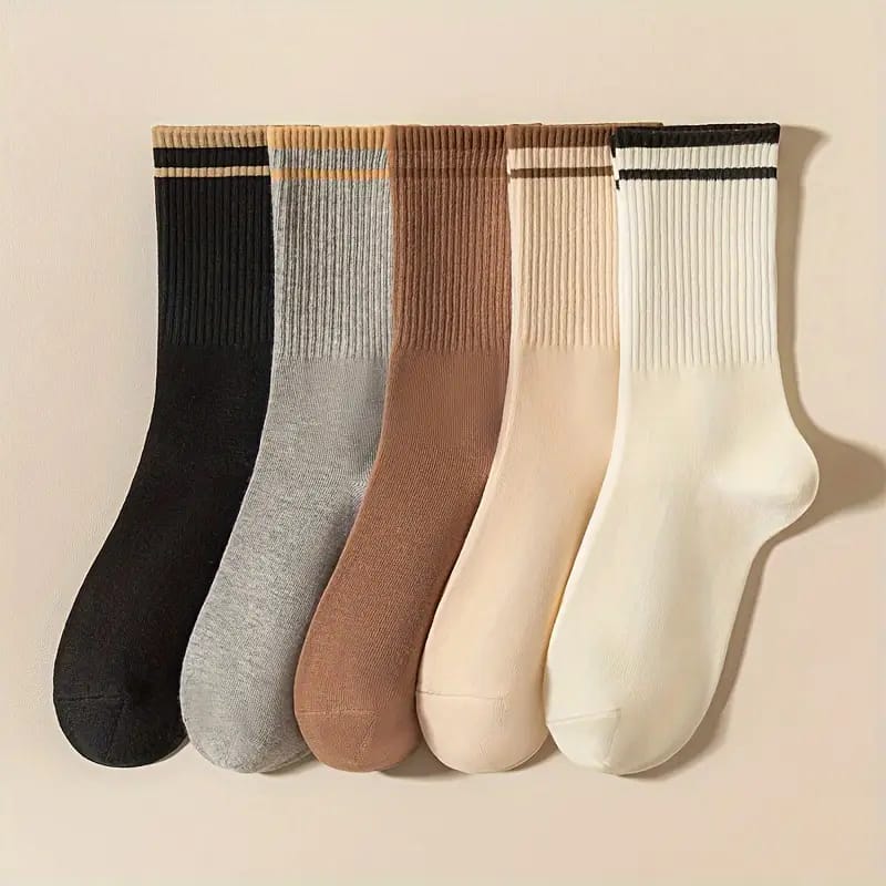 Top Striped Quarter Socks 3 Pair