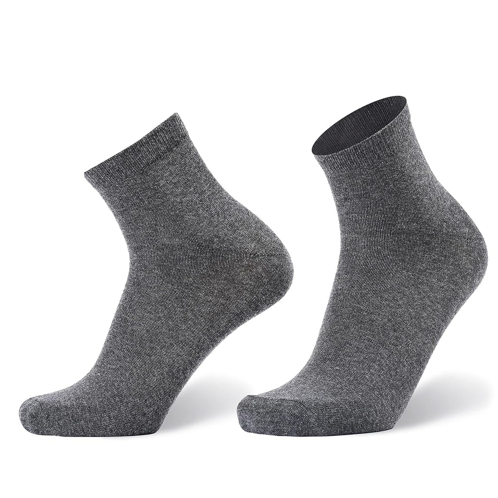 Solid Grey Quarter Length Socks - Comfortable Everyday Wear – 1 Pair